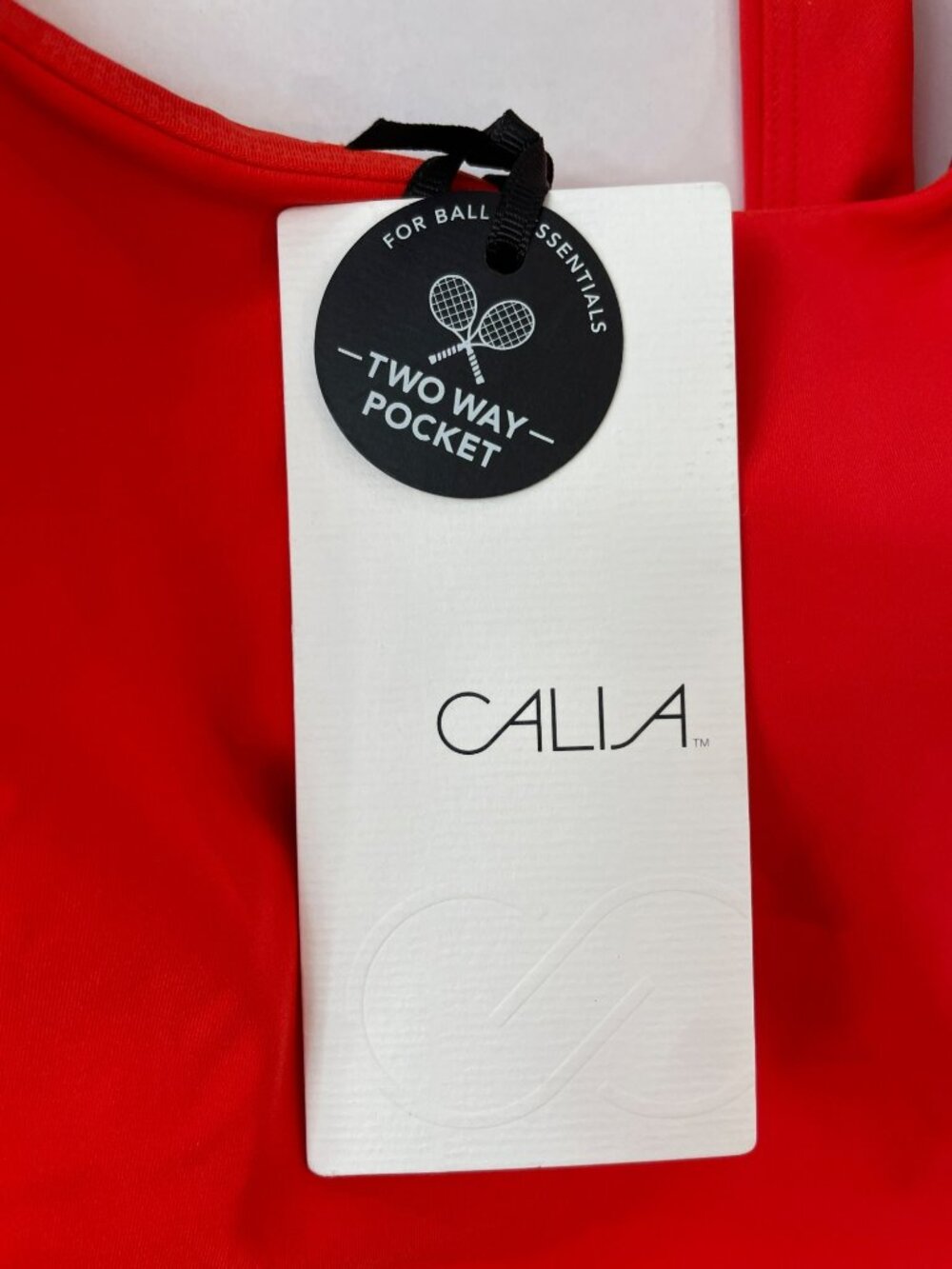 Calia Court Pleated Tennis Dress Fresh Red Wicking UPF 50+ Skorts Sz M $128 NWT - Picture 4 of 7
